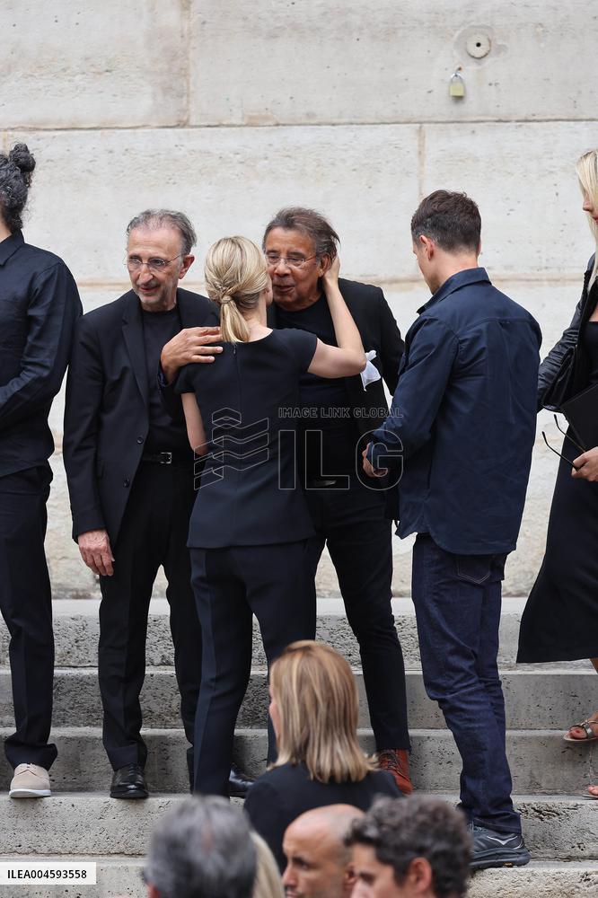 Thierry Ardisson Funeral - Paris