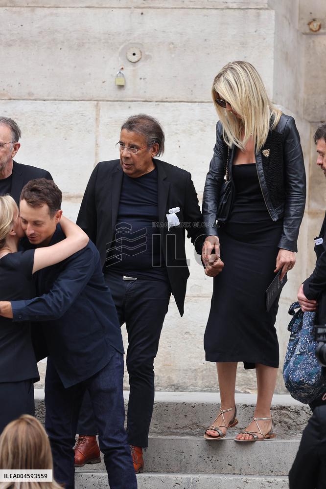 Thierry Ardisson Funeral - Paris