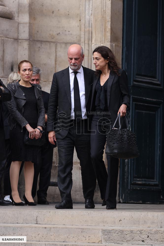 Thierry Ardisson Funeral - Paris