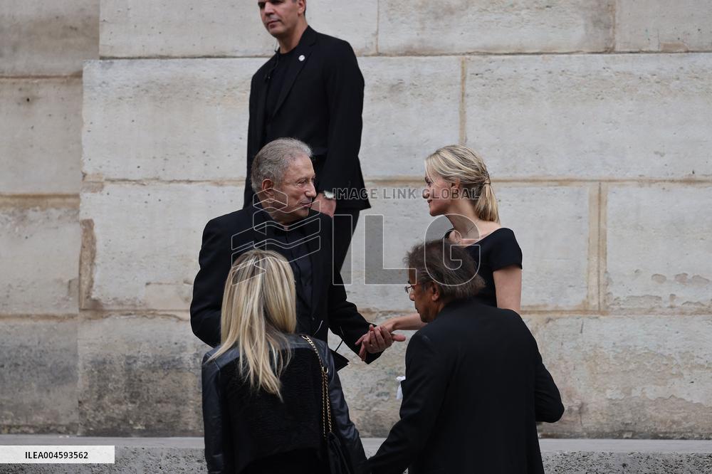 Thierry Ardisson Funeral - Paris