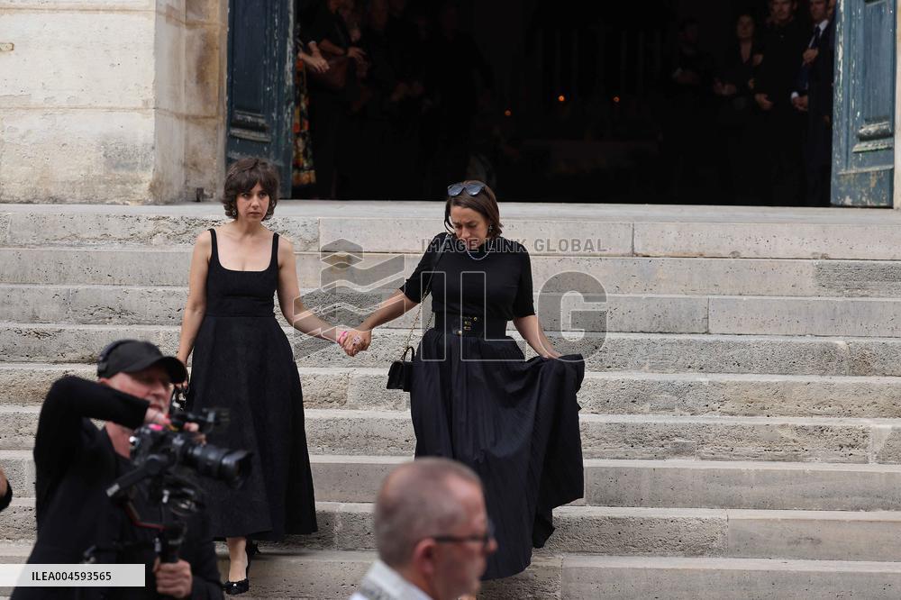 Thierry Ardisson Funeral - Paris