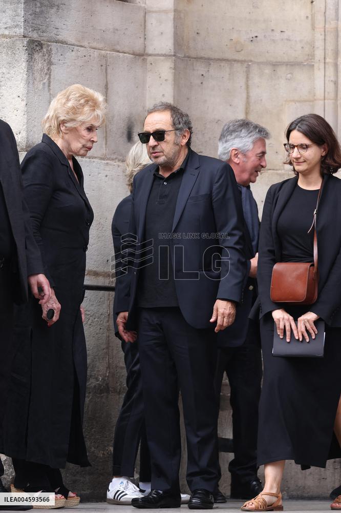 Thierry Ardisson Funeral - Paris