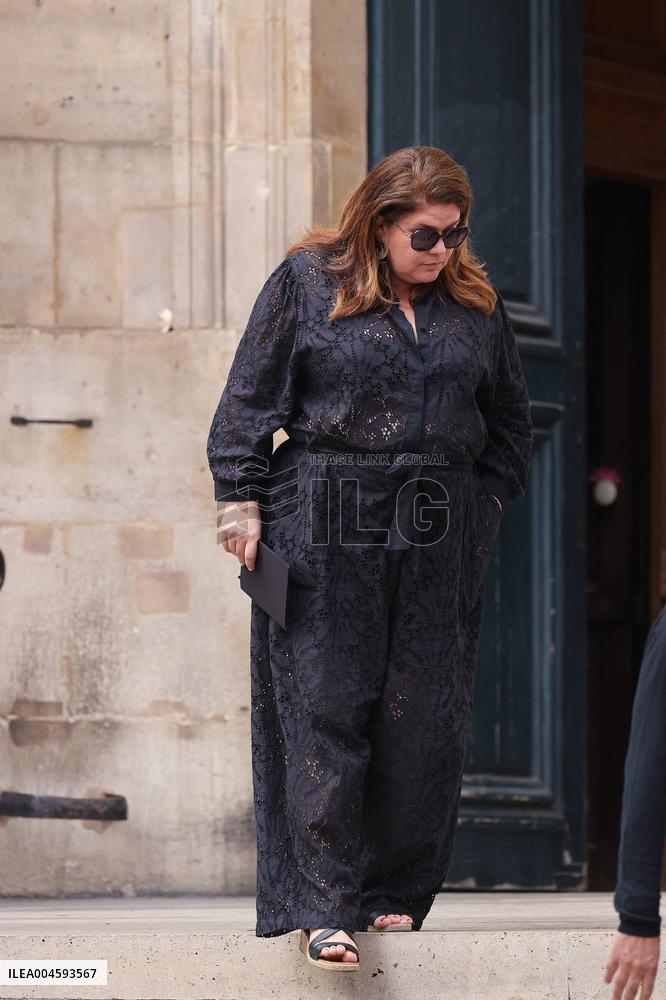 Thierry Ardisson Funeral - Paris