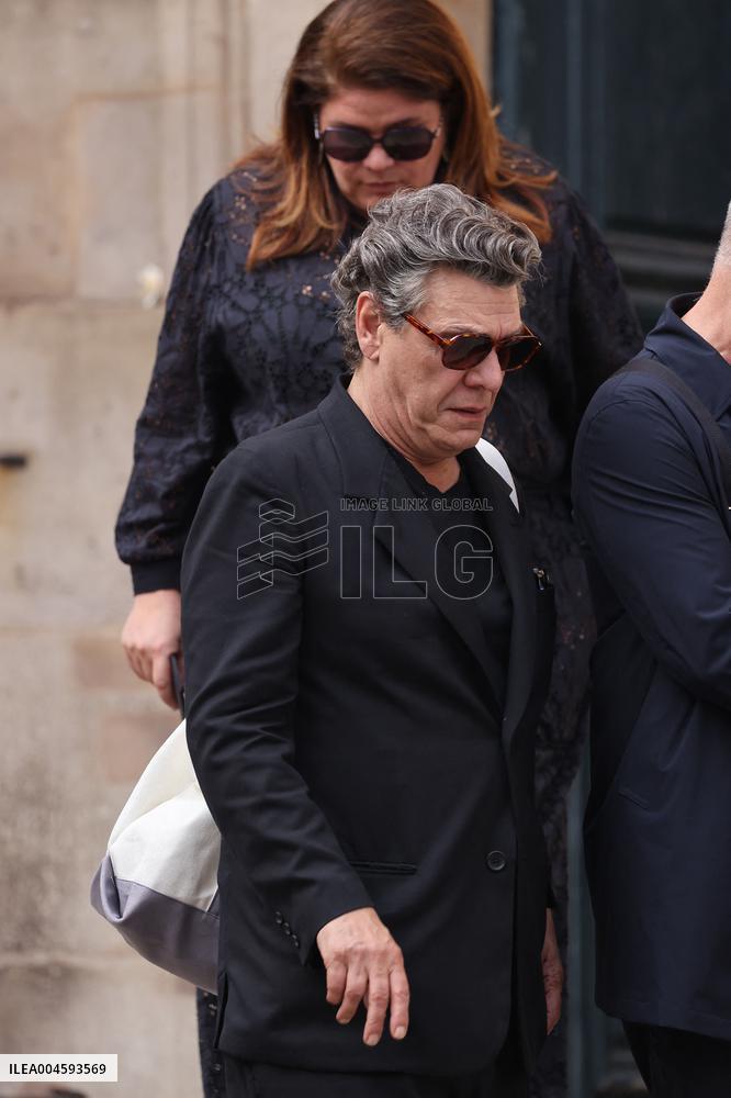 Thierry Ardisson Funeral - Paris