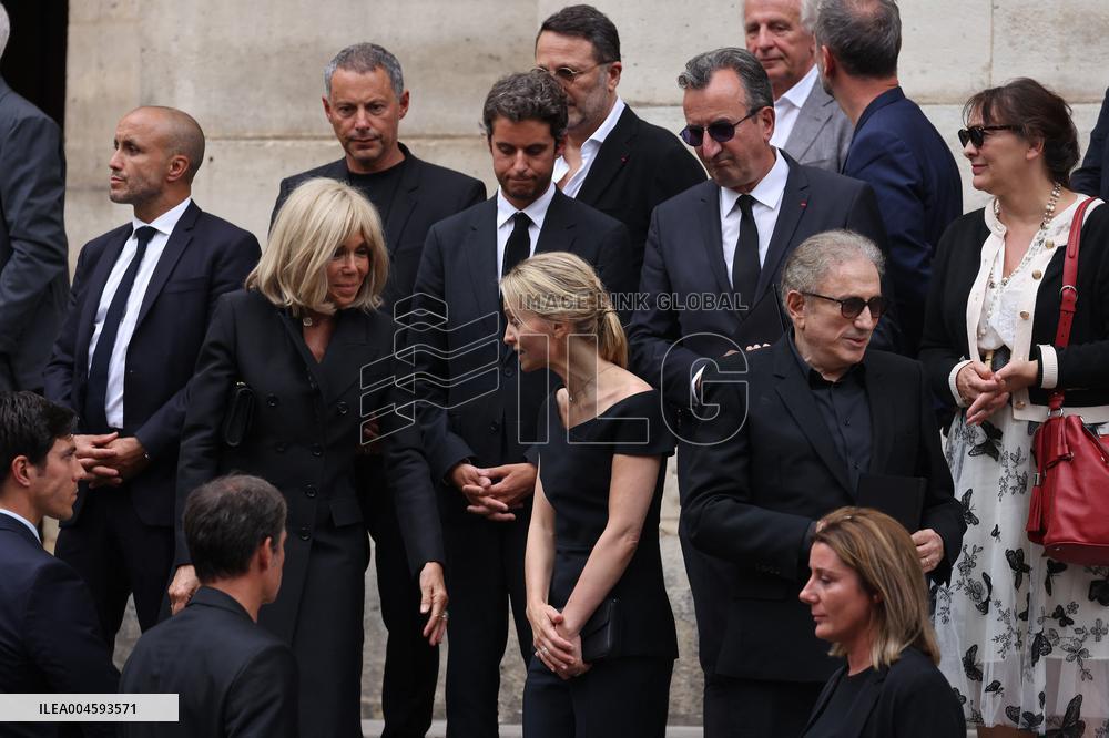 Thierry Ardisson Funeral - Paris