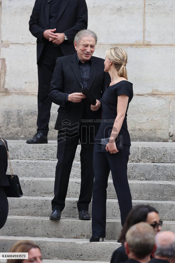 Thierry Ardisson Funeral - Paris
