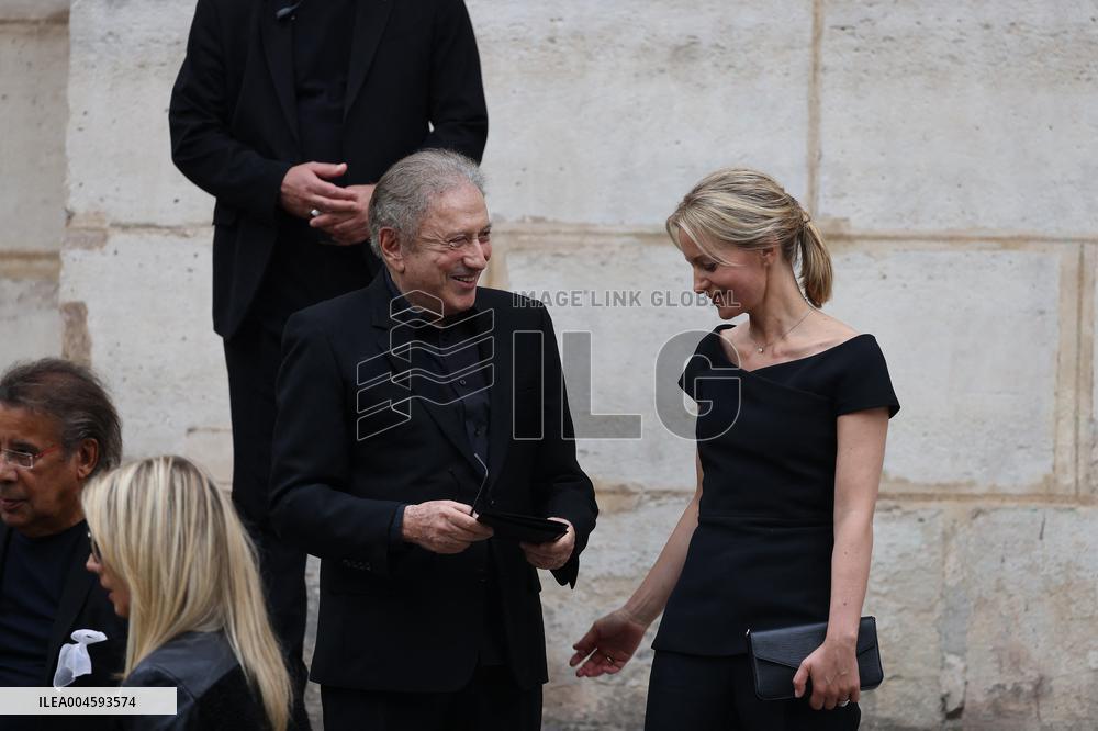 Thierry Ardisson Funeral - Paris