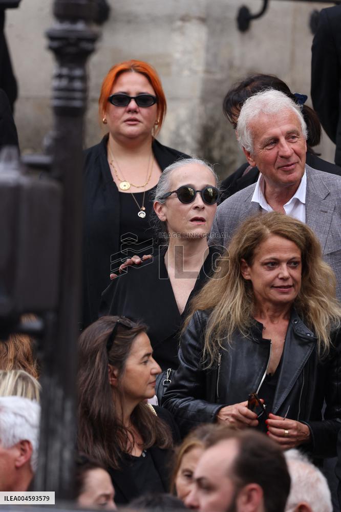 Thierry Ardisson Funeral - Paris