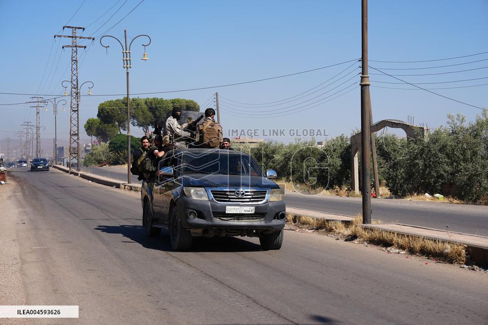 Syrian Government Fighters in the Druze City of Sweida - Syria