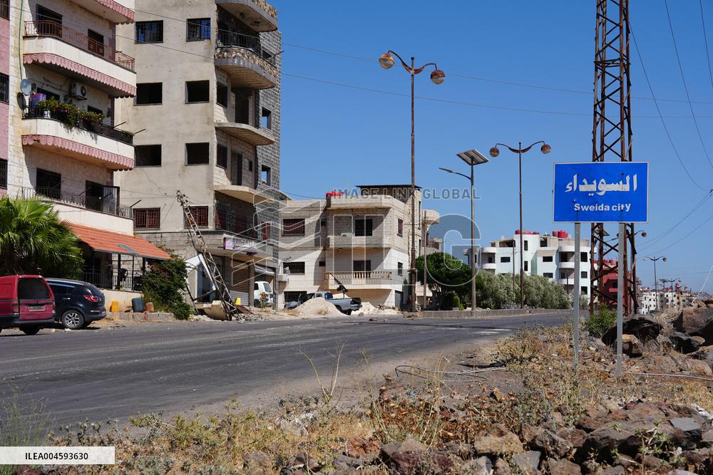 Syrian Government Fighters in the Druze City of Sweida - Syria