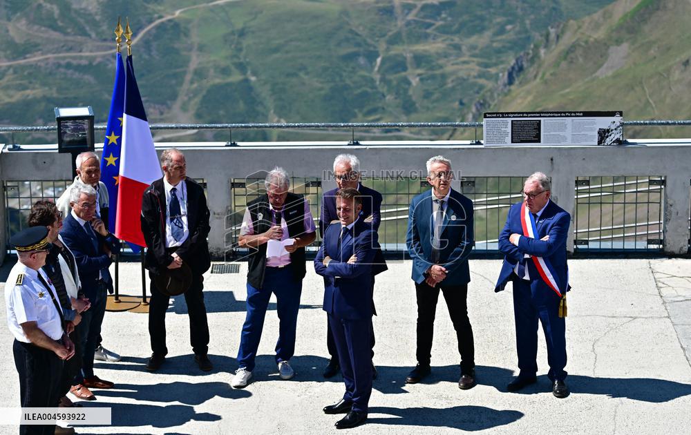 Macron At UNESCO Bid Presentation - Bagneres-de-Bigorre