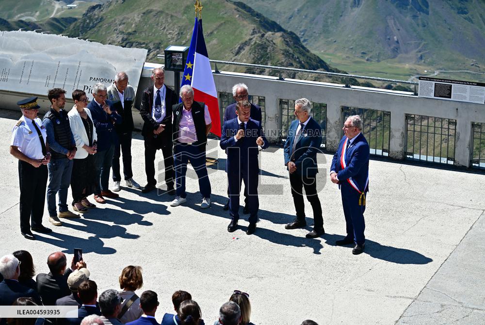 Macron At UNESCO Bid Presentation - Bagneres-de-Bigorre