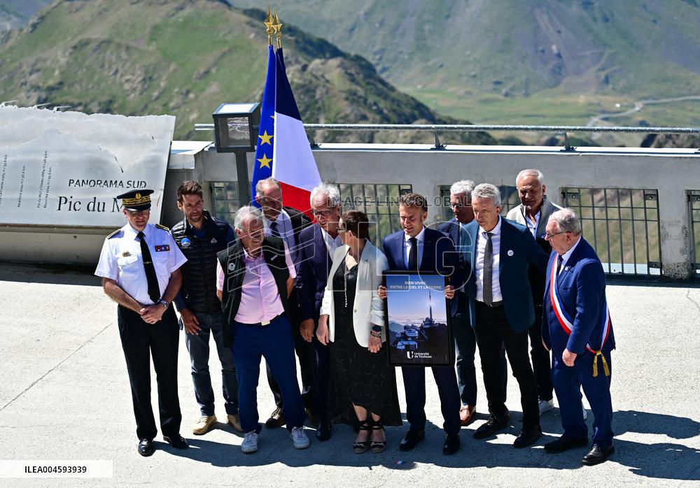Macron At UNESCO Bid Presentation - Bagneres-de-Bigorre
