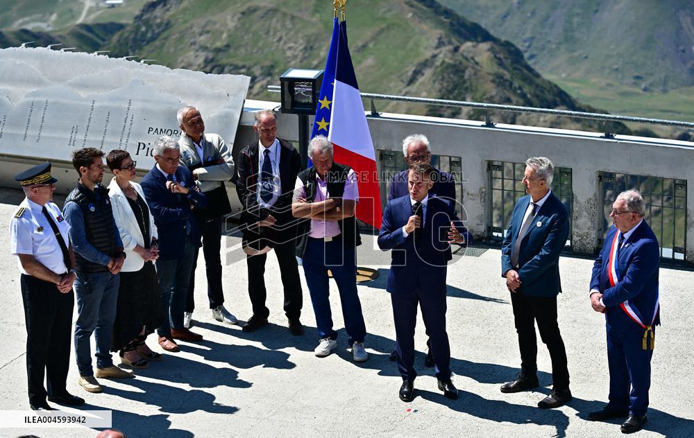 Macron At UNESCO Bid Presentation - Bagneres-de-Bigorre