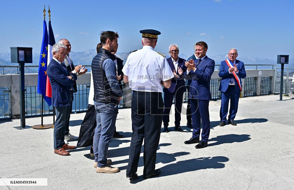 Macron At UNESCO Bid Presentation - Bagneres-de-Bigorre