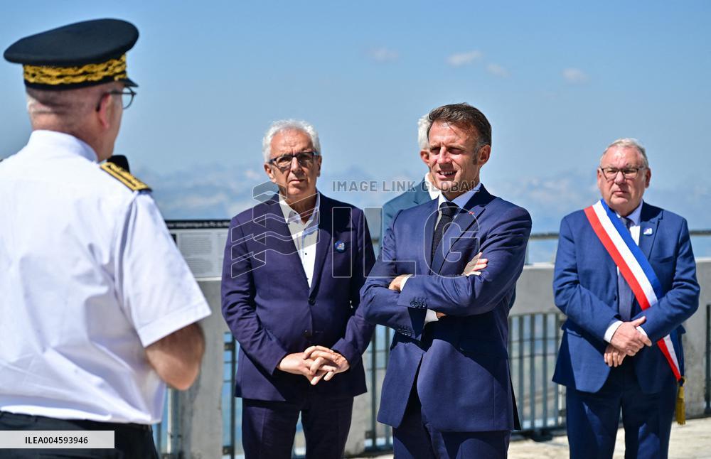 Macron At UNESCO Bid Presentation - Bagneres-de-Bigorre