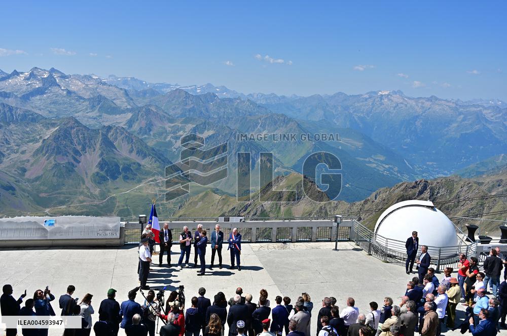 Macron At UNESCO Bid Presentation - Bagneres-de-Bigorre