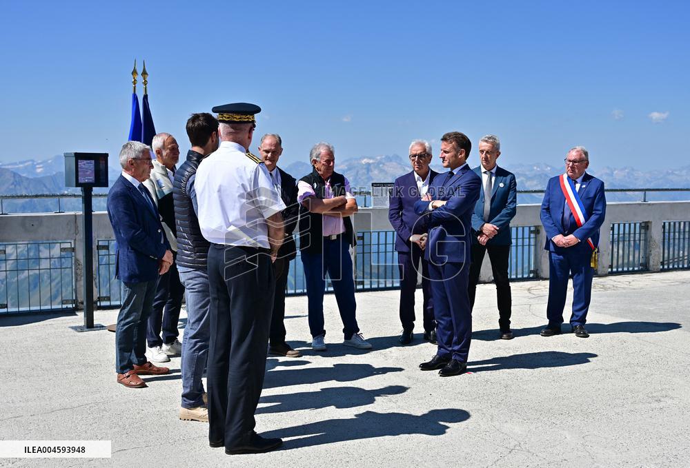 Macron At UNESCO Bid Presentation - Bagneres-de-Bigorre