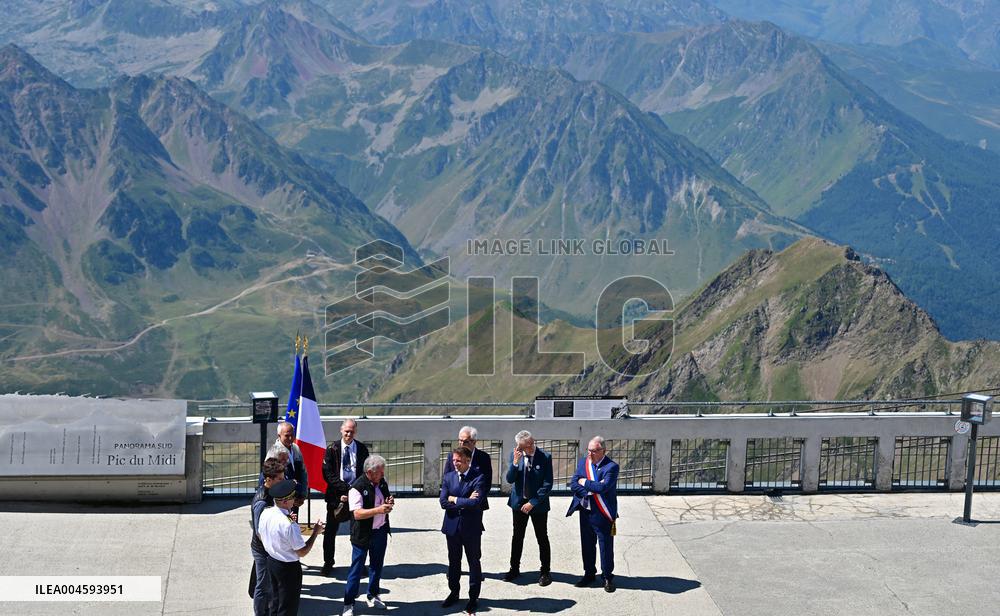 Macron At UNESCO Bid Presentation - Bagneres-de-Bigorre
