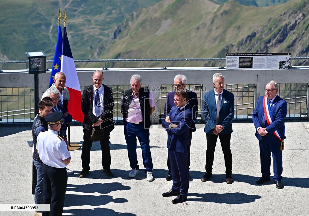 Macron At UNESCO Bid Presentation - Bagneres-de-Bigorre