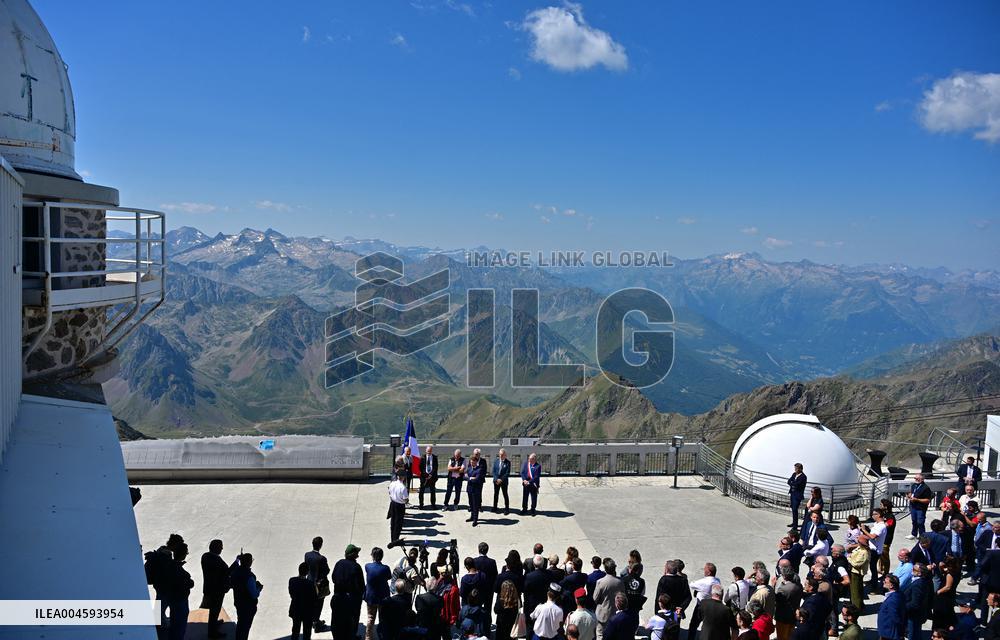 Macron At UNESCO Bid Presentation - Bagneres-de-Bigorre