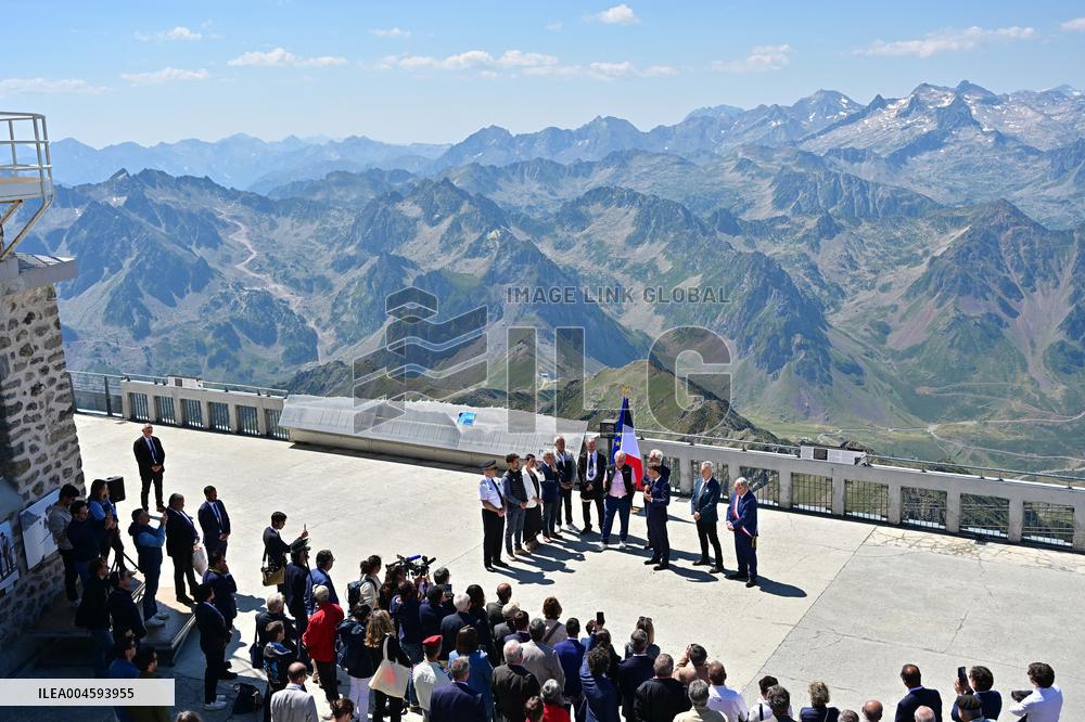 Macron At UNESCO Bid Presentation - Bagneres-de-Bigorre