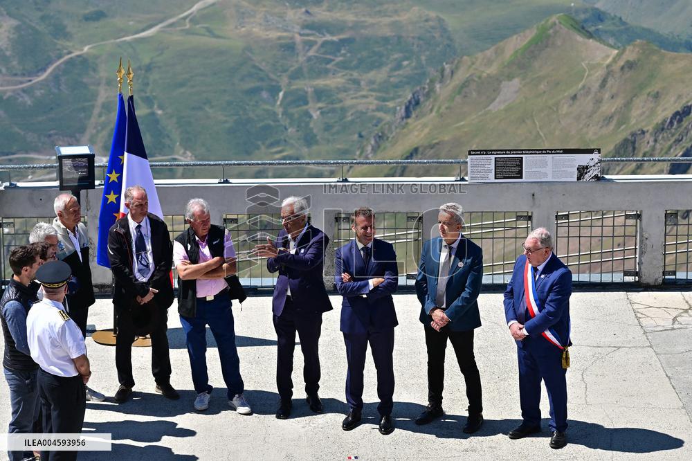 Macron At UNESCO Bid Presentation - Bagneres-de-Bigorre