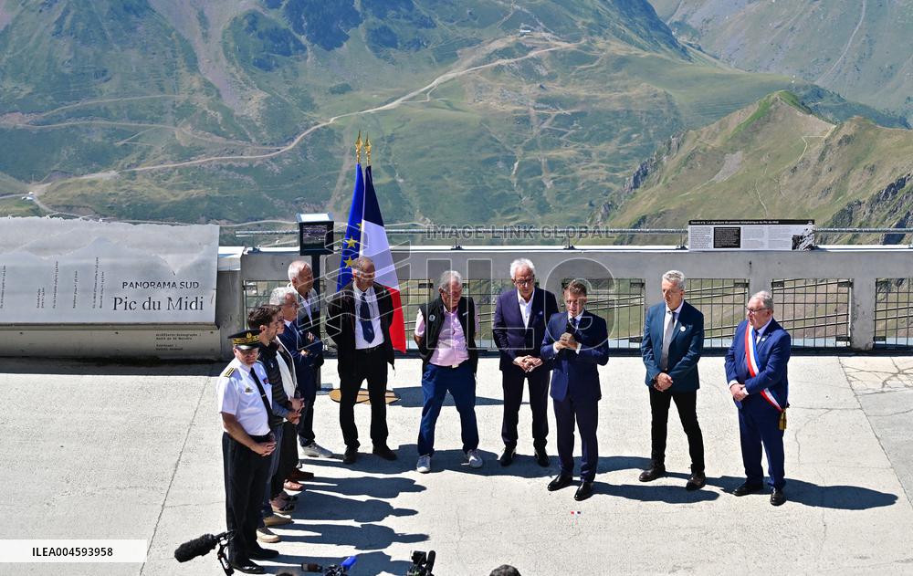 Macron At UNESCO Bid Presentation - Bagneres-de-Bigorre