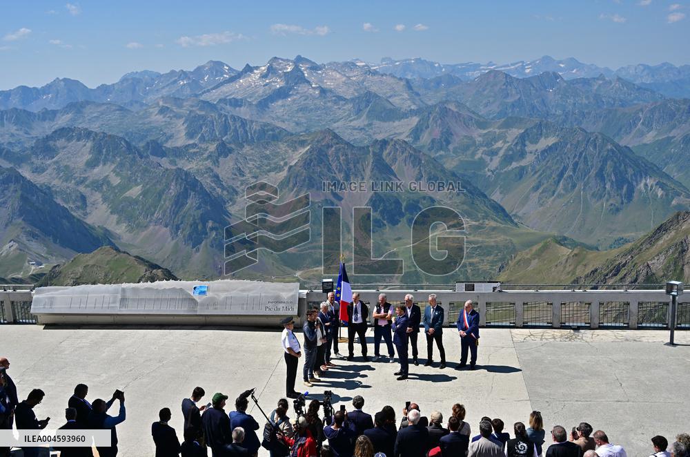 Macron At UNESCO Bid Presentation - Bagneres-de-Bigorre