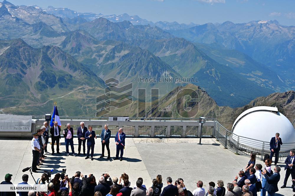 Macron At UNESCO Bid Presentation - Bagneres-de-Bigorre