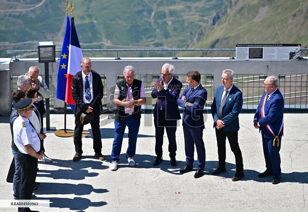 Macron At UNESCO Bid Presentation - Bagneres-de-Bigorre