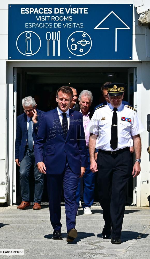 Macron At UNESCO Bid Presentation - Bagneres-de-Bigorre