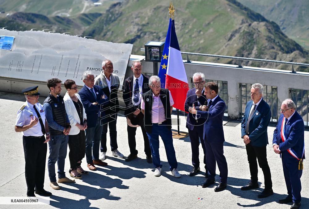 Macron At UNESCO Bid Presentation - Bagneres-de-Bigorre