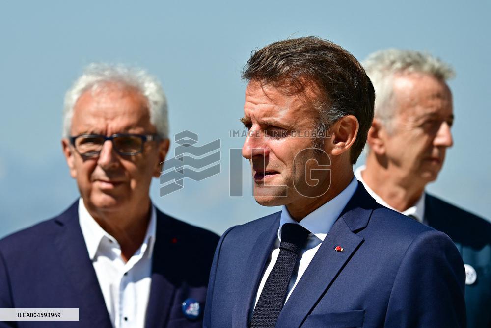 Macron At UNESCO Bid Presentation - Bagneres-de-Bigorre