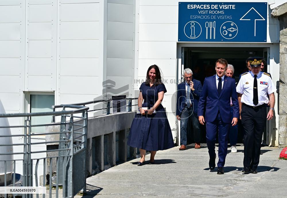 Macron At UNESCO Bid Presentation - Bagneres-de-Bigorre