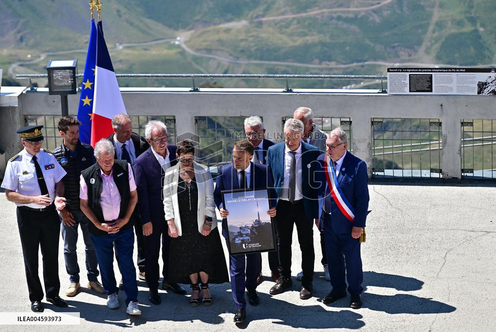 Macron At UNESCO Bid Presentation - Bagneres-de-Bigorre