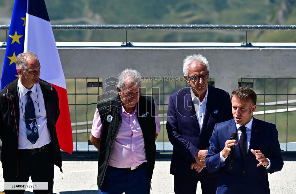 Macron At UNESCO Bid Presentation - Bagneres-de-Bigorre