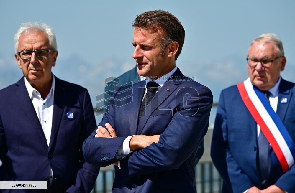 Macron At UNESCO Bid Presentation - Bagneres-de-Bigorre
