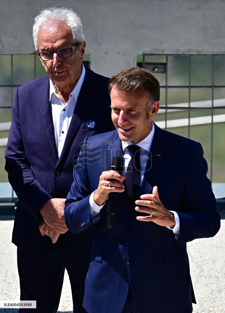 Macron At UNESCO Bid Presentation - Bagneres-de-Bigorre