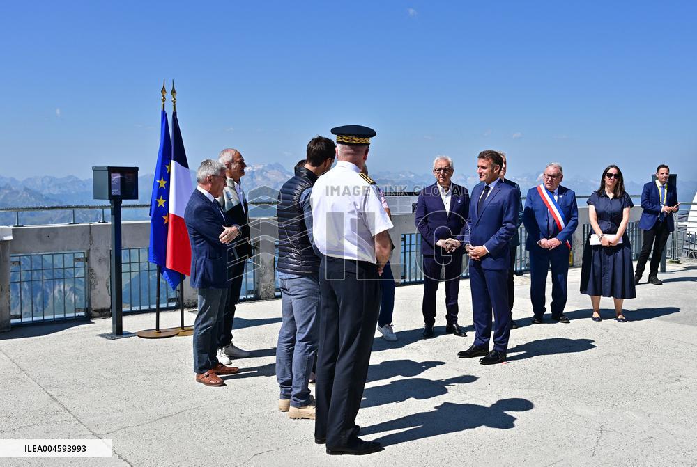 Macron At UNESCO Bid Presentation - Bagneres-de-Bigorre