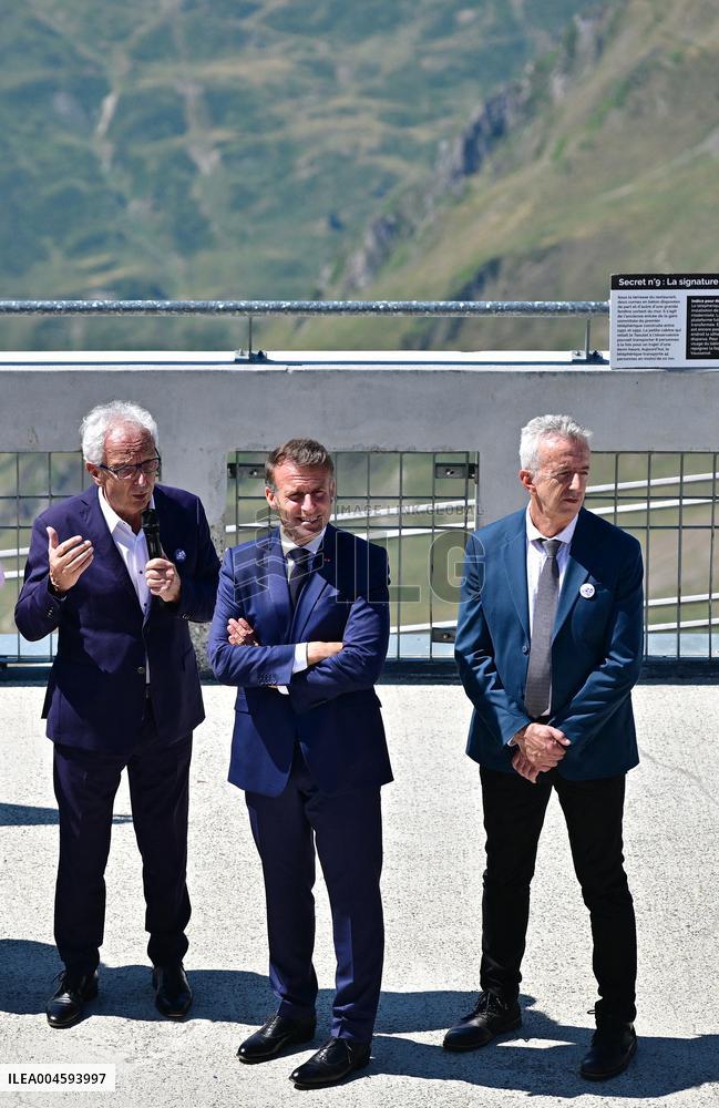 Macron At UNESCO Bid Presentation - Bagneres-de-Bigorre