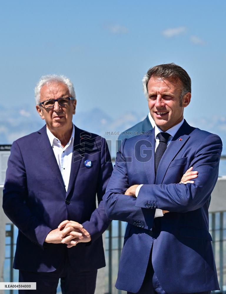 Macron At UNESCO Bid Presentation - Bagneres-de-Bigorre