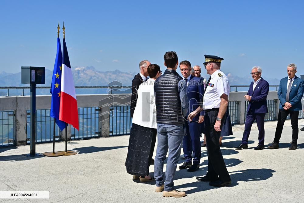 Macron At UNESCO Bid Presentation - Bagneres-de-Bigorre