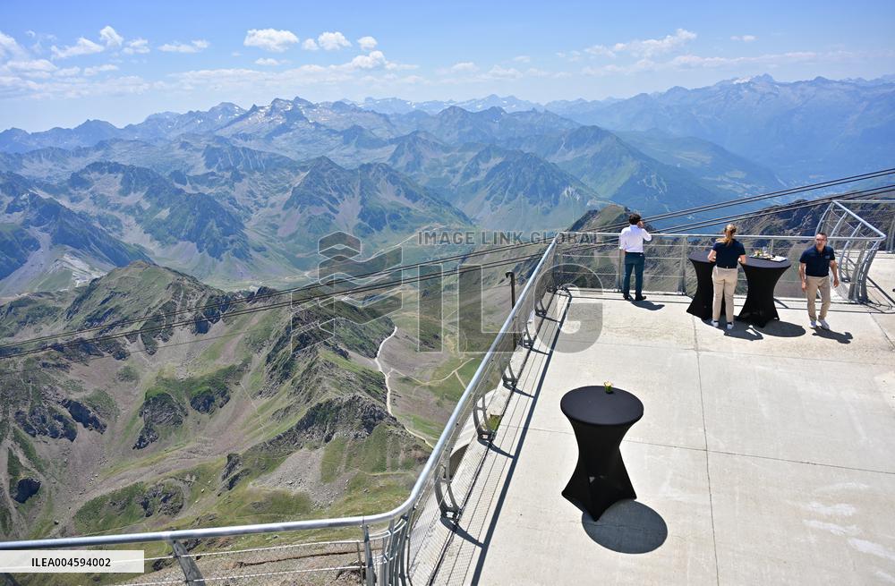 Macron At UNESCO Bid Presentation - Bagneres-de-Bigorre