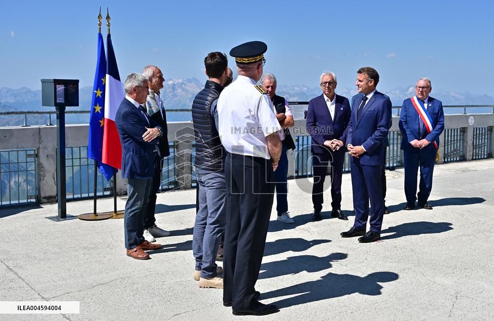 Macron At UNESCO Bid Presentation - Bagneres-de-Bigorre