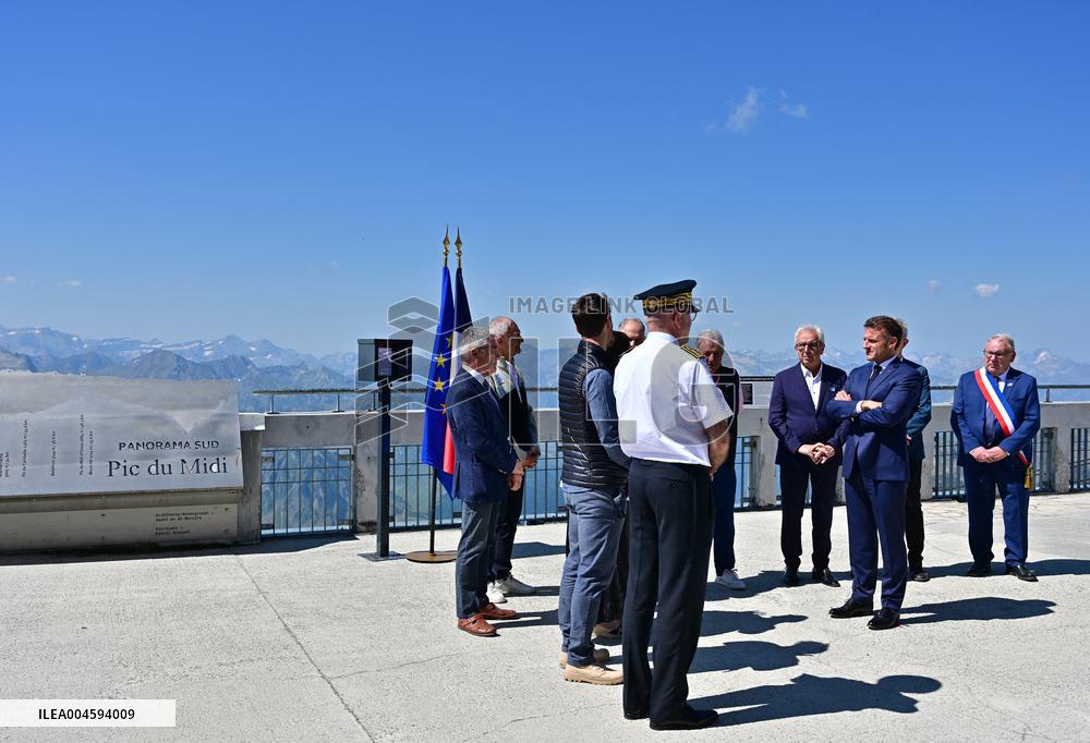 Macron At UNESCO Bid Presentation - Bagneres-de-Bigorre