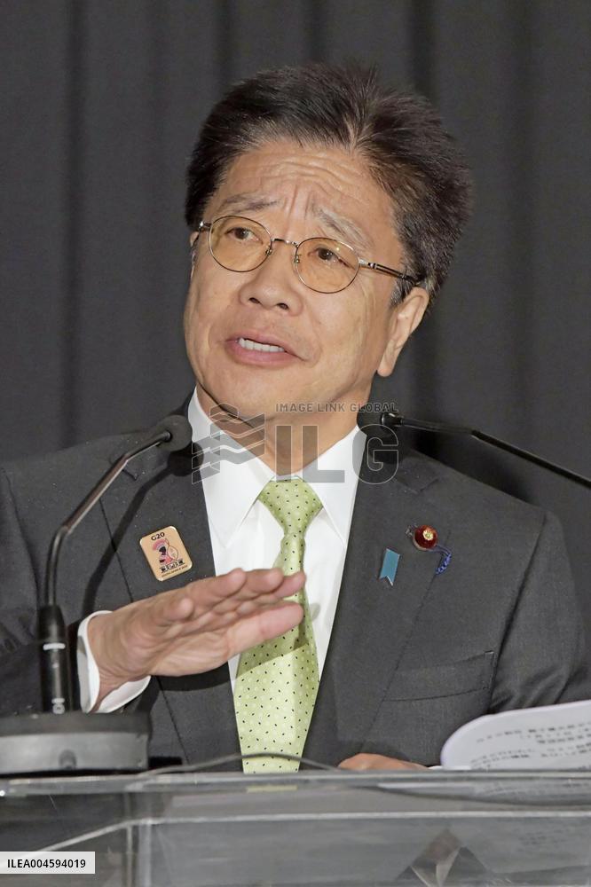 Japan Finance Minister Kato in South Africa