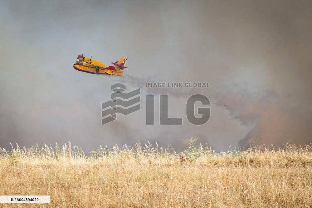 Forest Fire in Méntrida Upgraded to Level 2 - Spain