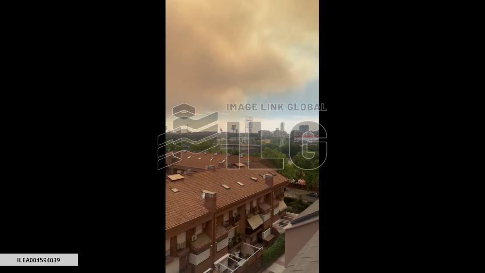 Spain: Smoke from Wildfire in Méntrida Reaches Madrid Under Level 2 Alert 2