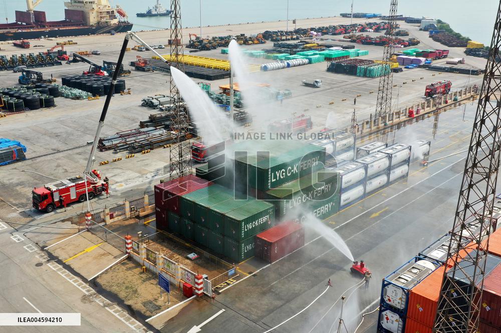 Hazardous Chemicals Storage Yard Fire-fighting and Rescue Drill